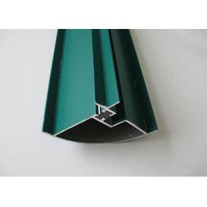 Green Powder Coating Aluminium Extrusion Profiles , Aluminum Alloy Extrusion