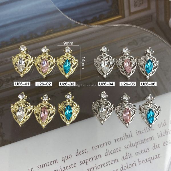 2023 new Nail charms ins hot sell colorful 3d nail art jewelry nail art decoration