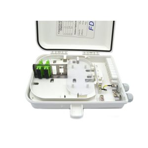 Indoor 12 Cores Fiber Optical Distribution Box Wall Mounting Or Pole Mounting