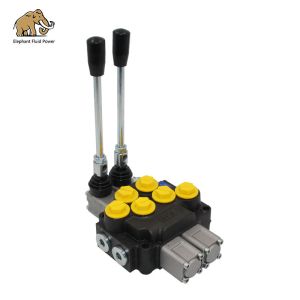 China DCV 40 Hydraulic Directional Valve Control 2 Spool Manual Pneumatic on sale