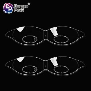 Clear partition plastic disposable breakable plates for sale