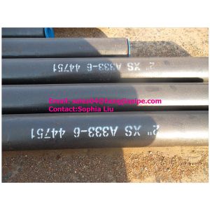 China 2'' XS A333-6 seamless pipes with plastic caps on sale