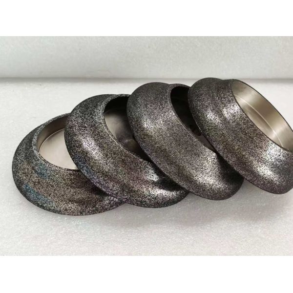 Electroplated CBN Grinding Wheel For Band Saw Blade With Steel Body Diameter 127mm