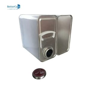 ISO90001 Engine Oil Tin 4 Liter 1 Gallon F Style Metal Packaging Tins With Metal