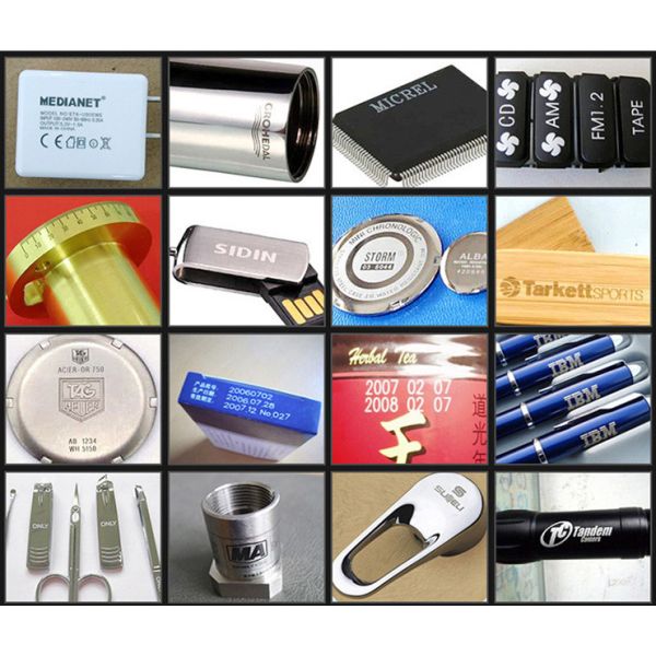 Small Metal Cup Fiber Laser Marking Machine , Handheld Laser Marking Machine