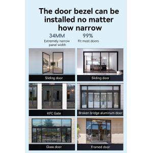 Qleung S960 Smart Door Lock With Card Key Code App Fingerprint Recognition For