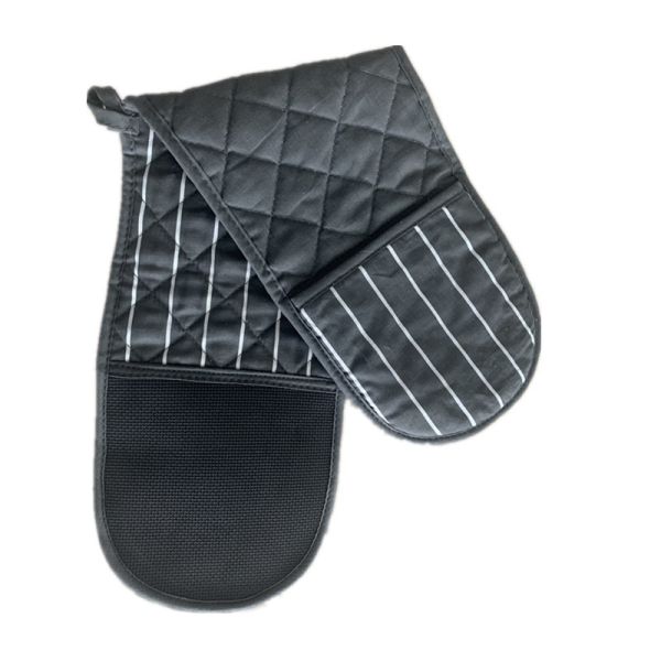 Buy Cooking Heat Insulated Gloves Pad Double Head Connected Long Quilted at wholesale prices