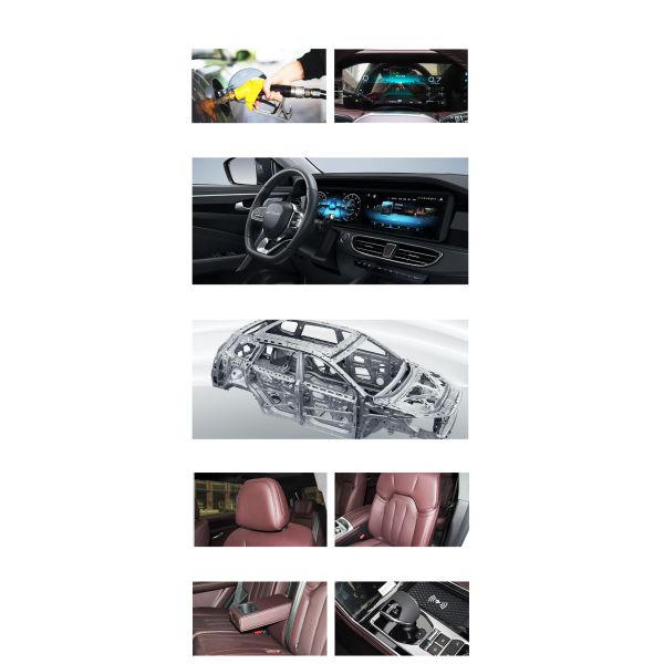 Jetour X90 Plus Petrol Cars and Front drum Rear drum Brake System with Max Speed 180 Km/h