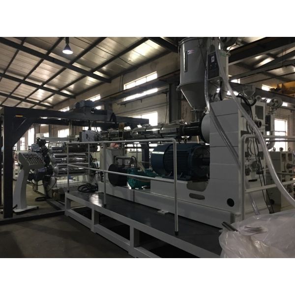 Buy High Speed 1 Layer PET Sheet Extrusion Line , Single Screw Extruder Machine at wholesale prices