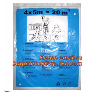 Plastics pe protective drop cloth, plastic protective drop cloth, Plastic