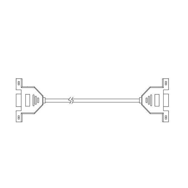 65in Extension Cable Harness Panel Mount USB2.0 Female To Female Cable Assembly