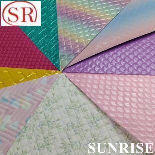 Suede Microfiber Cuero Nappa Embossed Pattern Stretch Waterproof PU Leather Fabric for Car Seat Handbags Garments Outdoor Use