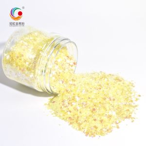 Quality Chunky Iridescence Rainbow Loose Cosmetic Glitter Star Heart Shaped for sale