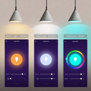 Home Stepless Dimmable Voice Wifi Smart Light Bulb 80ra