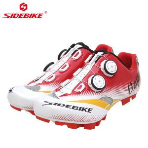 Men Mountain Cycling Shoes / MTB Bike Shoes SPD Mountain Bike Shoes With Atop