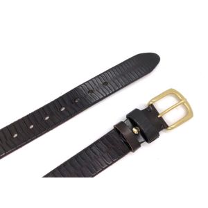 Customized Male 40mm Wide Cowhide Grain Leather Belt