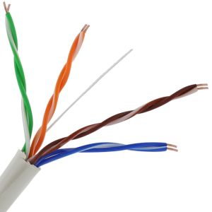 Quality 0.5mm-0.51mm FTP STP Data Cable Cat5e UTP 24AWG , Cat5e Data Cable for sale