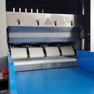 High Speed Autamatic Industrial Frozen Meat Slicer Machine Easy Cleaning