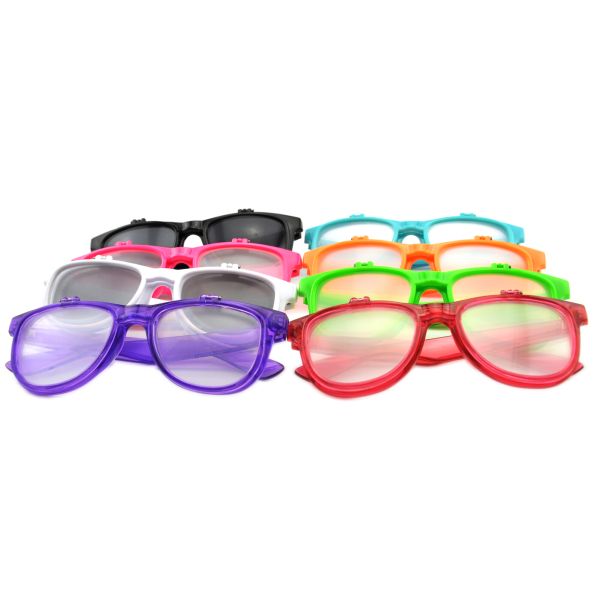 Fashionable Flip UP Diffraction Rainbow 3D Fireworks Glasses Plastic For Holidays