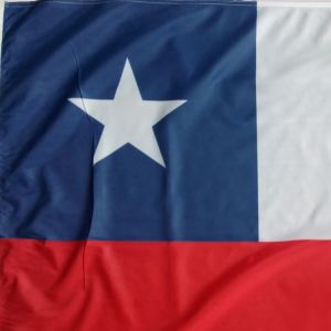 3x5' Chile National Flag Knitted Polyester Rope And Loops Customized Indoor