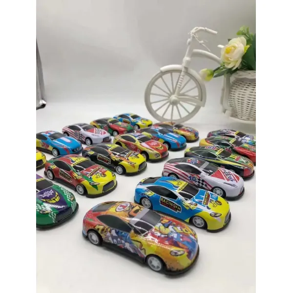 Metal Surface with Printed Children&prime;s Toys Pull Car Inertia Car Toys Children&prime;s Toys Can Be Customized