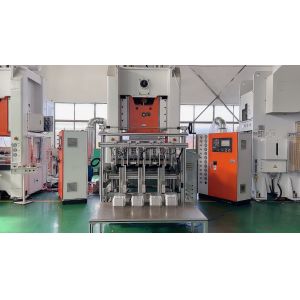 Mitsubishi Controlled 12000 Pcs/h Output Aluminium Foil Container Machine LK-T80