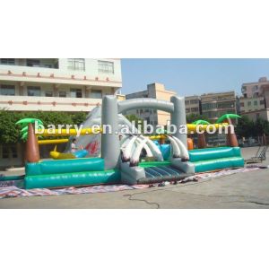 680g/cm2 Inflatable Amusement Park Child Funny Combo Bouncer Slide