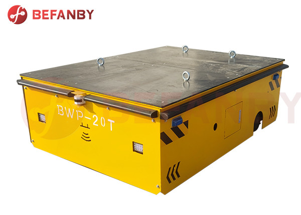 Heavy Duty Loading Trolley Motorised On Cement Floor