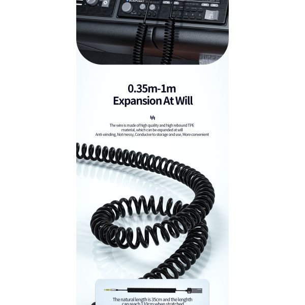 Aux Bluetooth Audio Receiver with 3.5mm Audio Cable 3.5mm Aux Audio Converter 3.5mm Jack