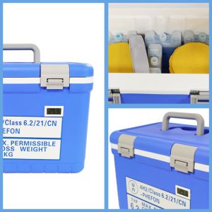UN2814 Vaccine Cooler Portable 12L Insulated Cool Box Blue