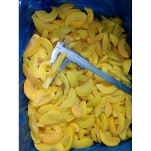 BRC New Crop 1/8 Cut IQF Frozen Peach Slices