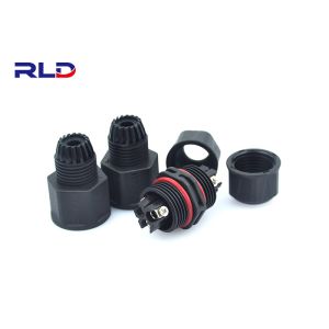 3 Pin Waterproof Electrical Connectors Screw Threaded Assembly Waterproof