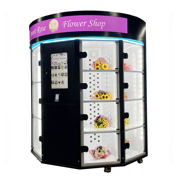 Customistic Locker Fresh Flower Vending Machine With Refrigeration And