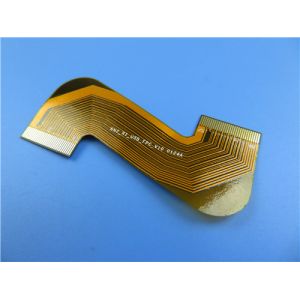 Flexible Printed Circuit (FPC) Built on 1oz Polyimide with Gold Plated and PI