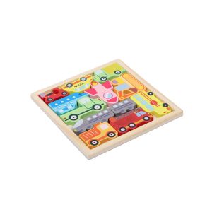 Educational 3D Wooden Custom Printed Puzzles Creative Animal Theme