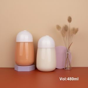 480ml PET Yogurt Empty Plastic Bottles With White Screw Cap