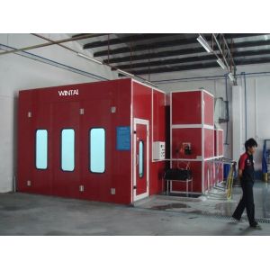 European Type Air Exhaust Fan and LED Lighting System Installed in Car Painting