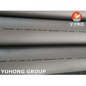 Quality ASTM A790 UNS S32750 Super Duplex 304 316 Stainless Steel Seamless Pipes For Waste Water Treatment for sale