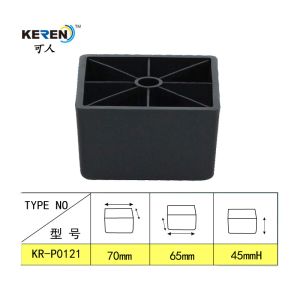 65*65MM SGS Plastic Couch Furniture Feet Leg Risers
