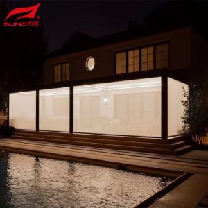 Smart Remote Controlled Aluminum Garden Pergola Waterproof Windproof Gazebo