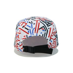 High Quality 5 Panel Caps sublimation pattern camper cap with polyester with