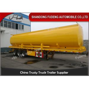 Quality 50000 L Fuel Tanker Semi Trailer With 5 Cabin For Fuel , Petrol Tanker Trailers for sale