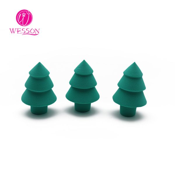 Buy Wesson Multicolor Tree Shaped Makeup Beauty Sponge at wholesale prices