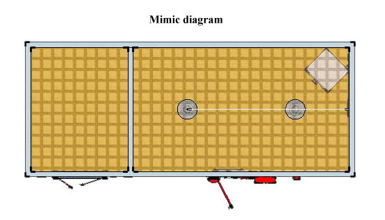 double cabinet type fire suppression system