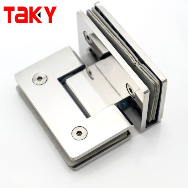 Stainless Steel Glass Door Hinge Home Office Glass to Glass Hinge Shower Door Pivot Hinges