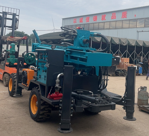 100/200/300M Water Well Tractor Mounted Drilling Machine To Africa