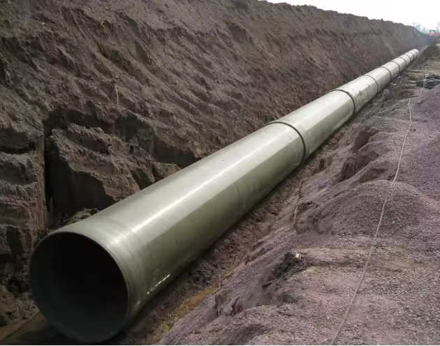 High Pressure Fiberglass Reinforced Plastics Mortar FRP Pipe Round Customized Underground Sand Pipe