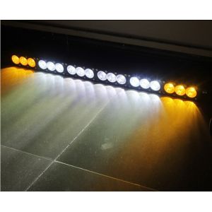 Single Row Off Road Light Bars For Trucks , White / Amber Truck Roof Light Bar