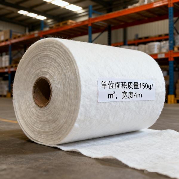 High Permeability PP Nonwoven Geotextile Fabric 200g Filtration Layer In