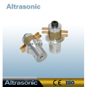 Ceramic Welding Piezoelectric Ultrasonic Welding Transducer 900W 40mm Diameter